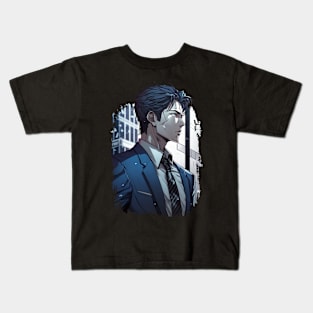 Business Man - Anime Shirt Kids T-Shirt